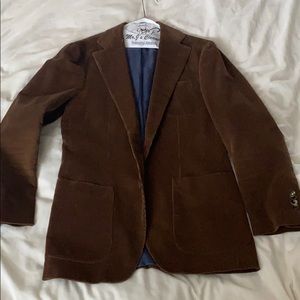 Brown Corduroy Suit Supply Jacket and Vest 38